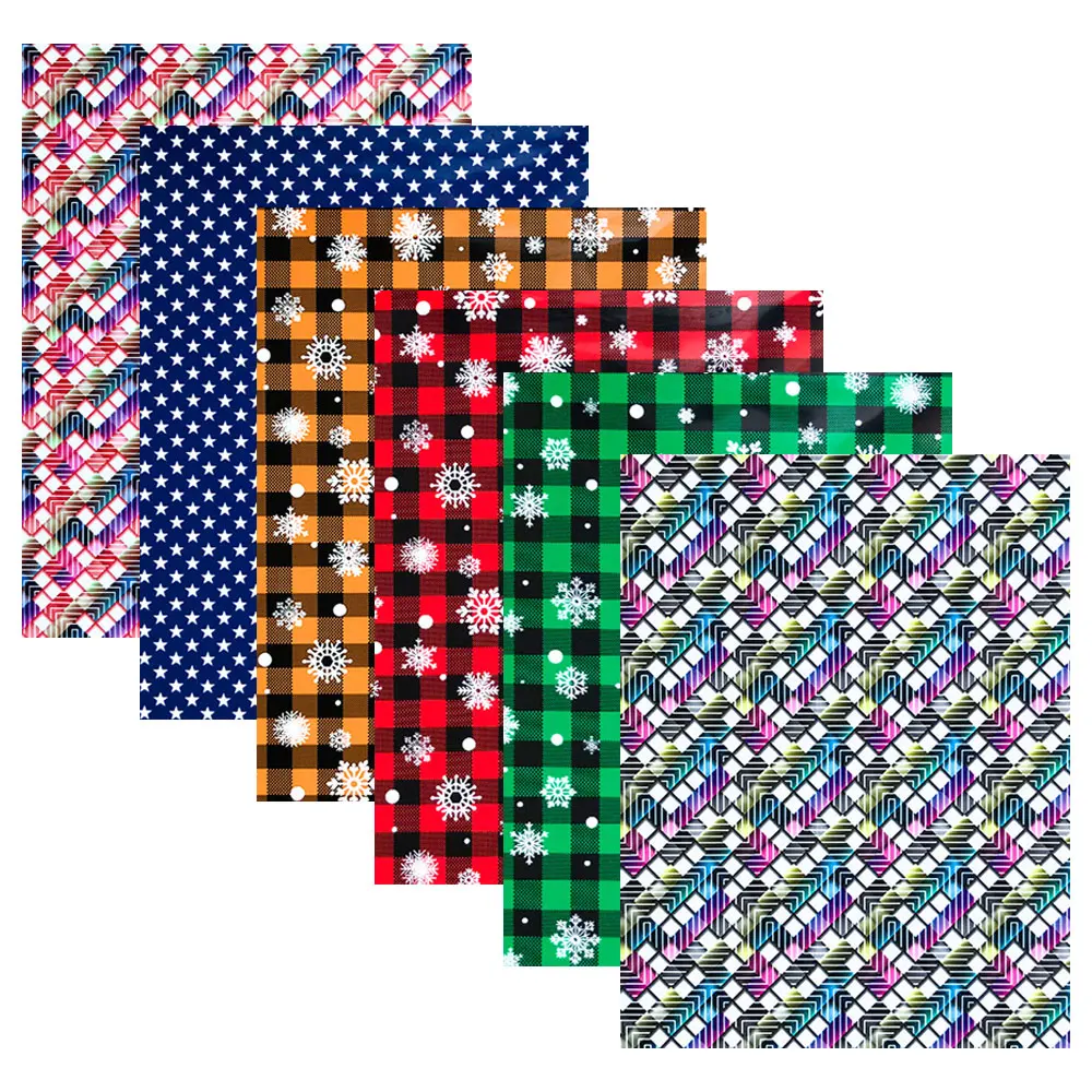 Snowflake Plaid 6pcs