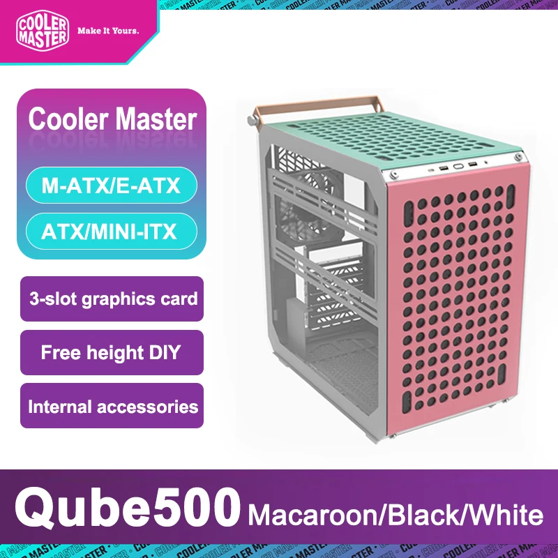 Cooler Master Qube500 Case Atx M-Atx Mini-Itx Desktop Piccolo Telaio Modulare 280 Raffreddamento Ad Acqua 7 Hard Disk Drive Computer Case