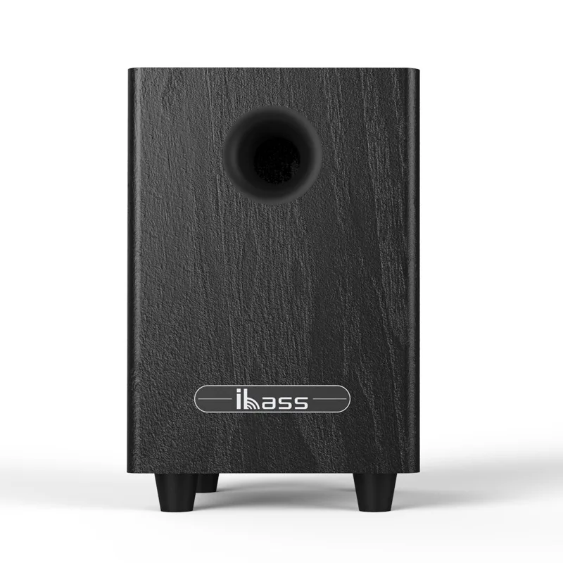Woofer Speaker IBASS Desktop 6.5 Inch Passive Subwoofer Household Wooden Home Theater Sound System 100W High Power Pure Bass Speakers