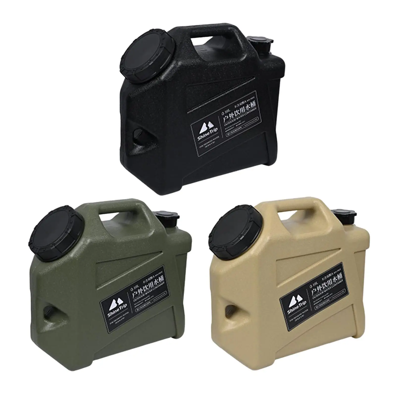 Water Container with Spigot Barrel Water Bucket with Faucet Plastic Car Wash Carrier Equipment for Camping Emergency Car Travel