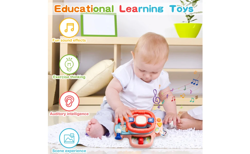 Huanger Interactive Steering Wheel Navigation Bridge Play Set