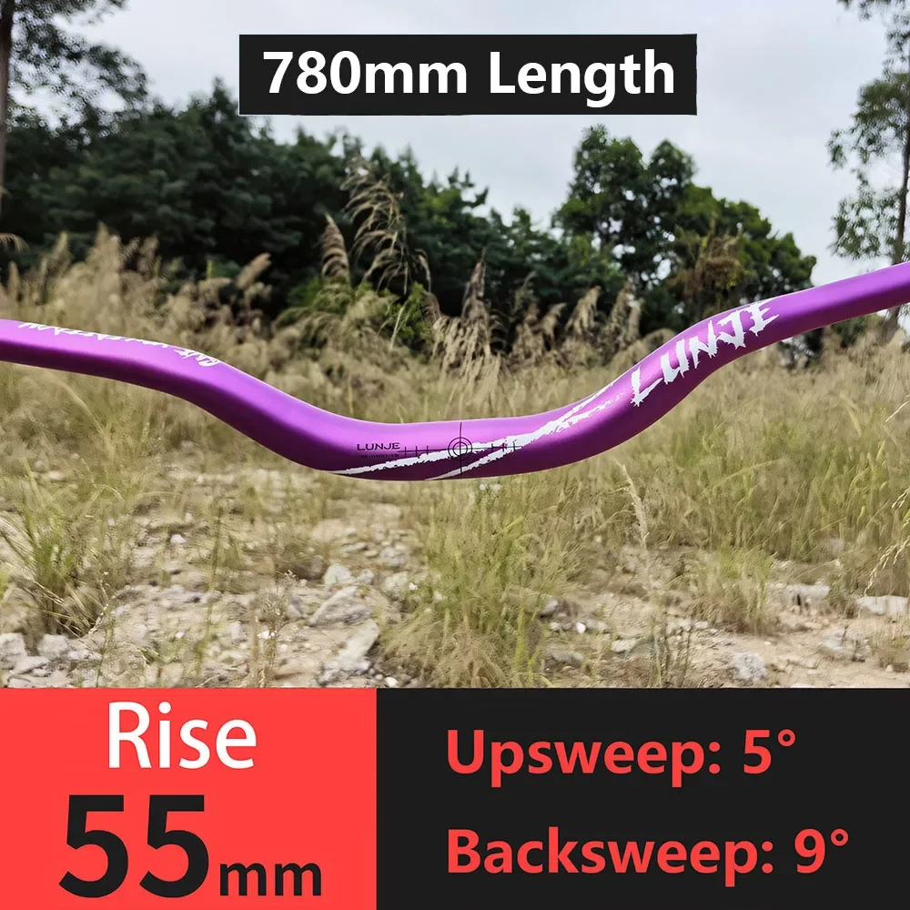 Mountain Bike Handlebar Lightweight Aluminum Mountain Bikes Riser