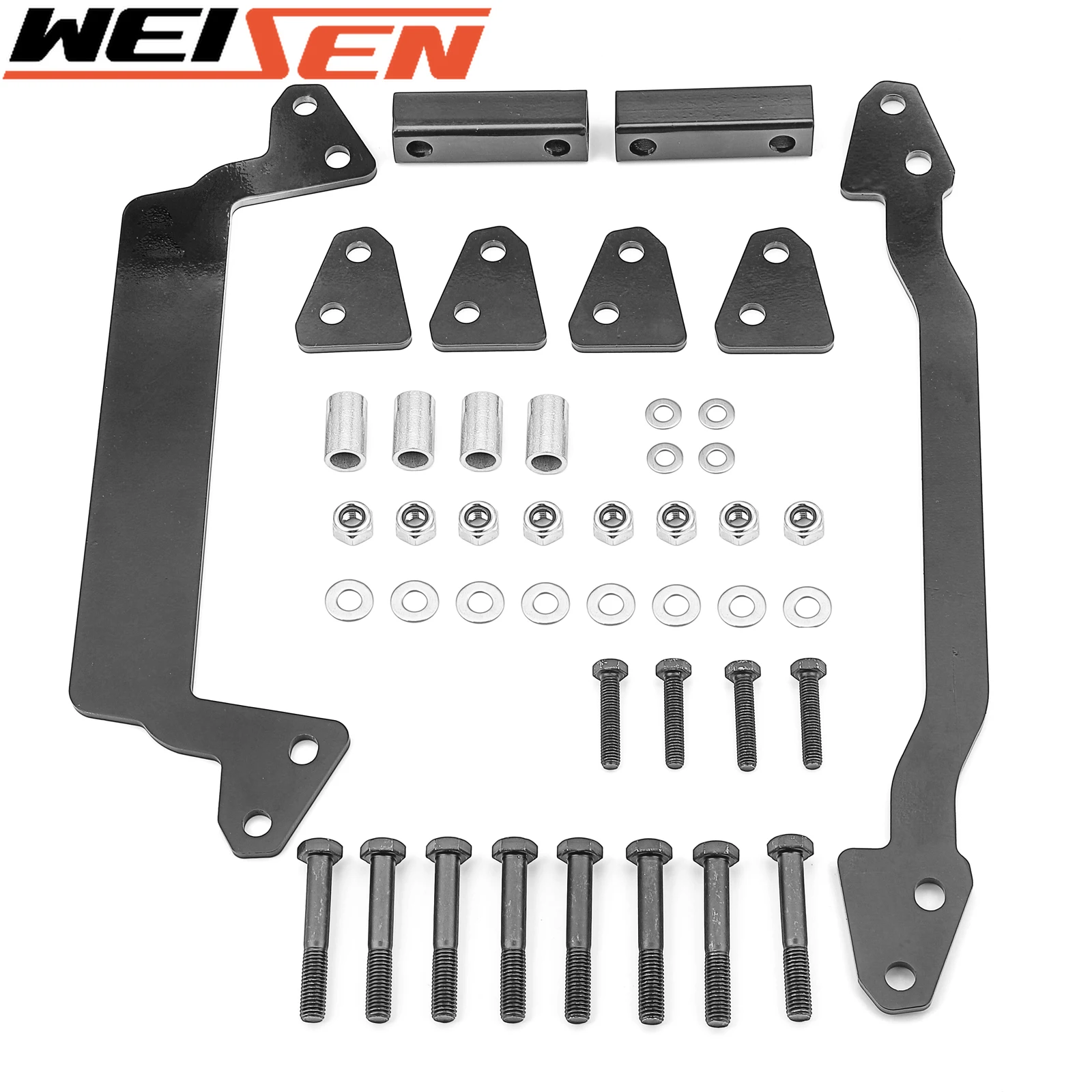 

Подвеска Передняя и задняя 2 дюйма, полный подъемный комплект, стальные черные аксессуары для квадроциклов Kawasaki Brute Force 2006-2013 650i и 2005-2023 750i