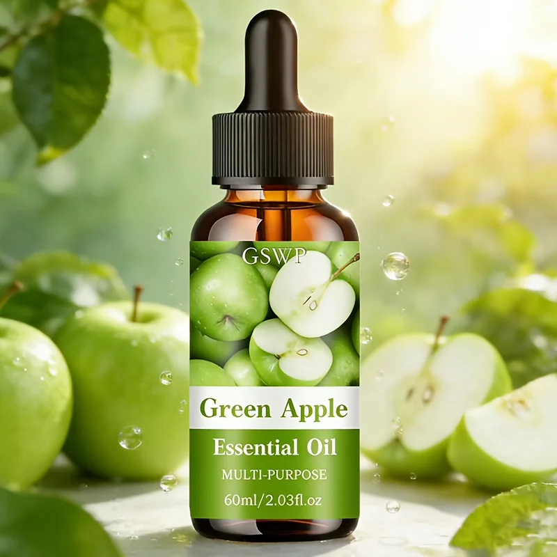 Green Apple Essential Oil - Deep Hydration & Lift for Hair, Face, and Nails