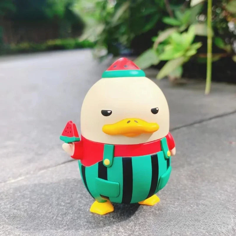 

Watermelon DUCKOO Action Figure Box Cool Summer Green and Red Duck YA Figurine Exclusive Art Toys Cute Decoration Gift