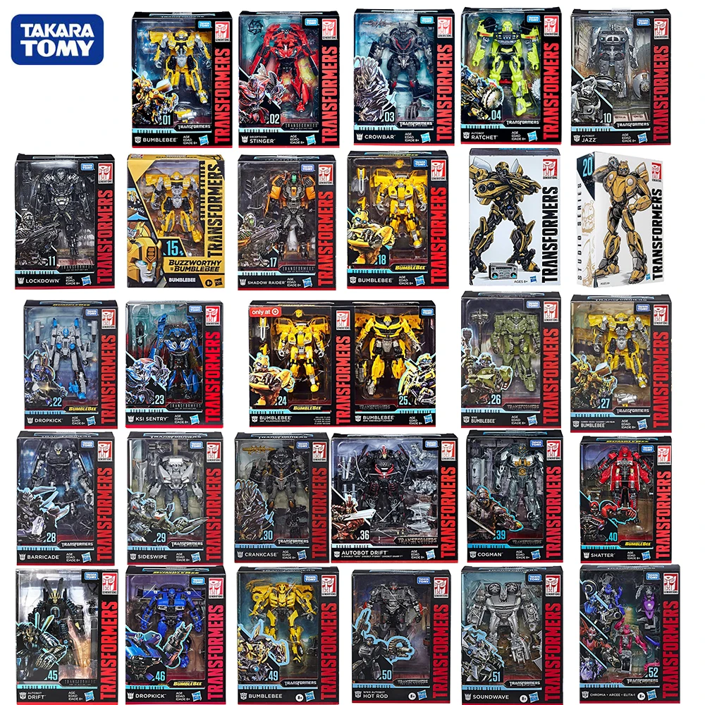 

В наличии TAKARA TOMY Transformer Studio Series 01-52 Deluxe Class Bumblebee оригинальная Коллекционная экшн-фигурка модели игрушки