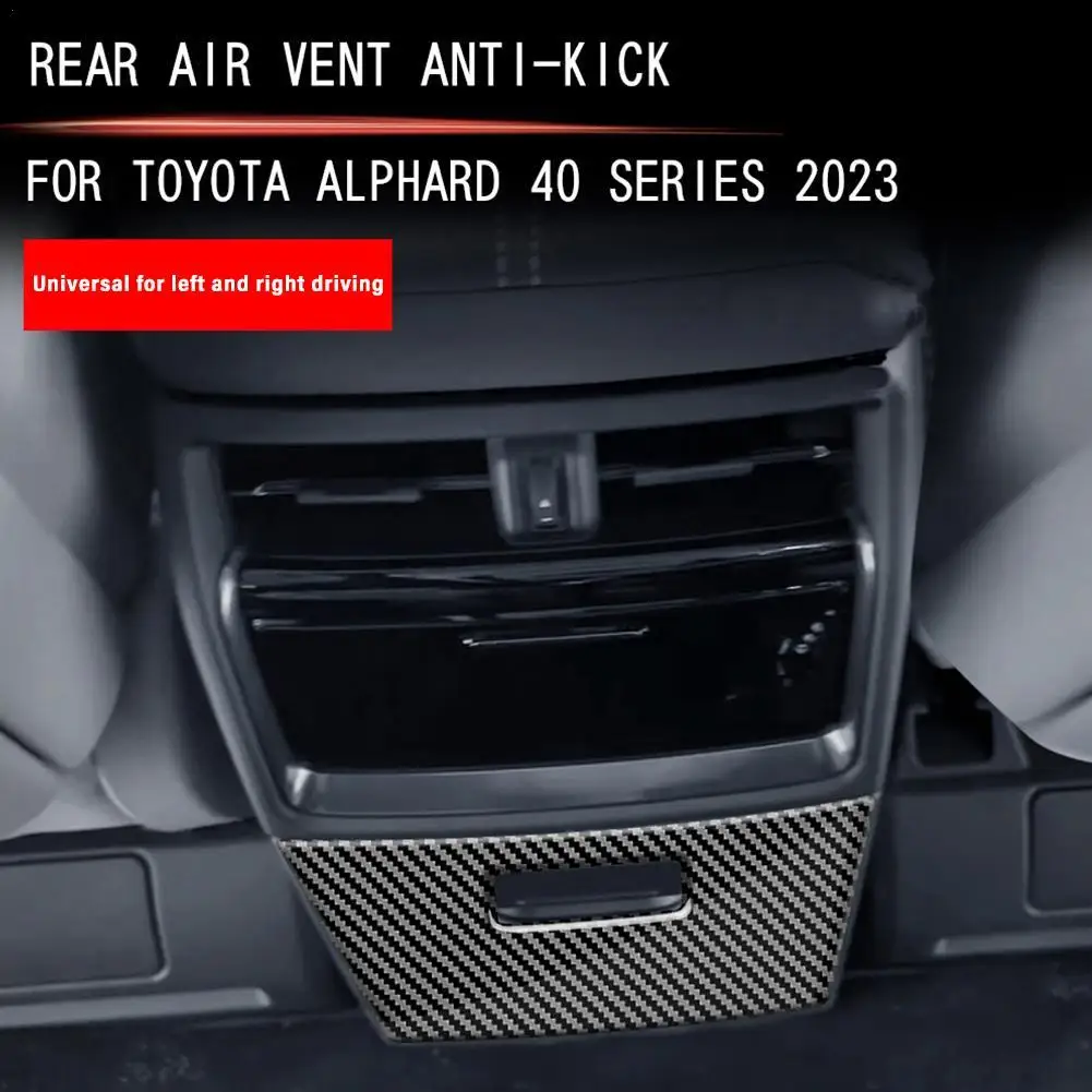 

Car Rear Air Outlet Kick Plate Frame for Toyota Alphard 40 Series 2023+ Car Styling Decoration Automotive Interior Accessories