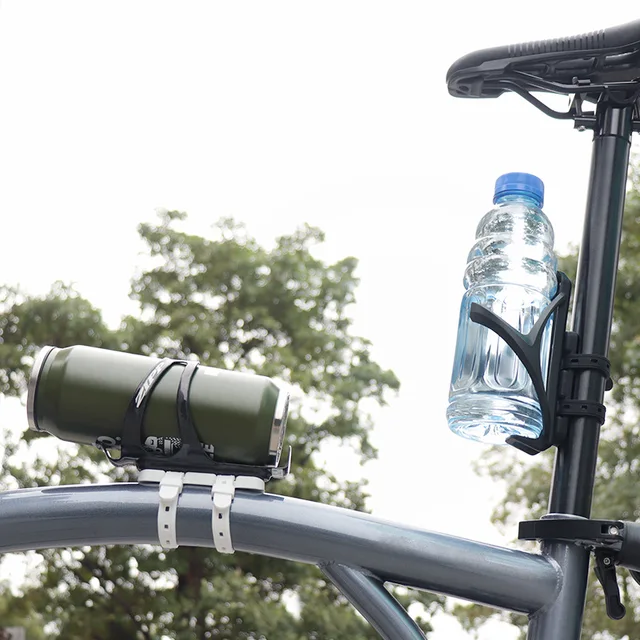 Bicycle Water Bottle Cage Mount Adaptor Silicone Gel Bandage Kettle Cage Strap Bike Seatpost Fork Frame Install Holder Fix Gear 3
