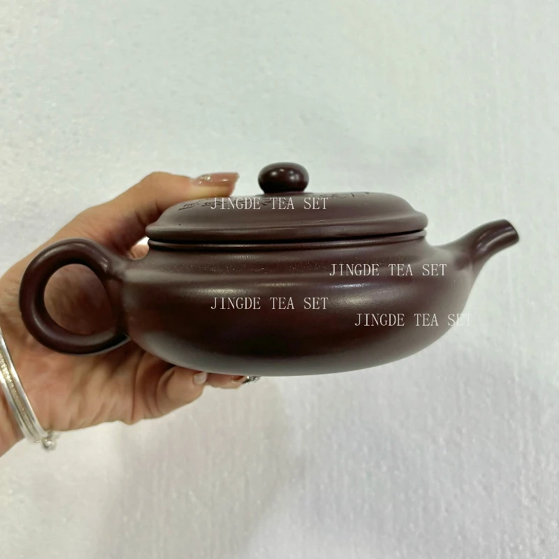1PCS 200ml Chinese Zhu Mud Filter Tea Pot Antique Yixing Purple Clay Teapot Custom Beauty Tea Infuser Zisha Tea Set