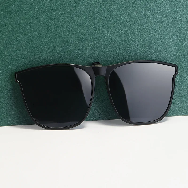 Polarized Clip On Sunglasses Men Women Photochromic Car Driver Goggles Night Vision Anti Glare Vintage Square Glasses