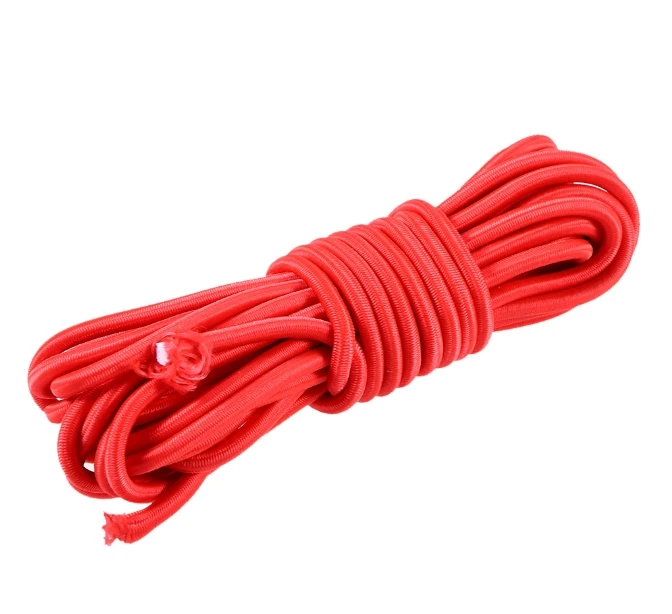Elastisches 5 m/(4 mm5 mm) geflochtenes Nylonseil, starke elastische Bungee-Stoßschnur für Boot, Camping, Anhängergurt, Schnürsenkel, Basteln – Detail 9