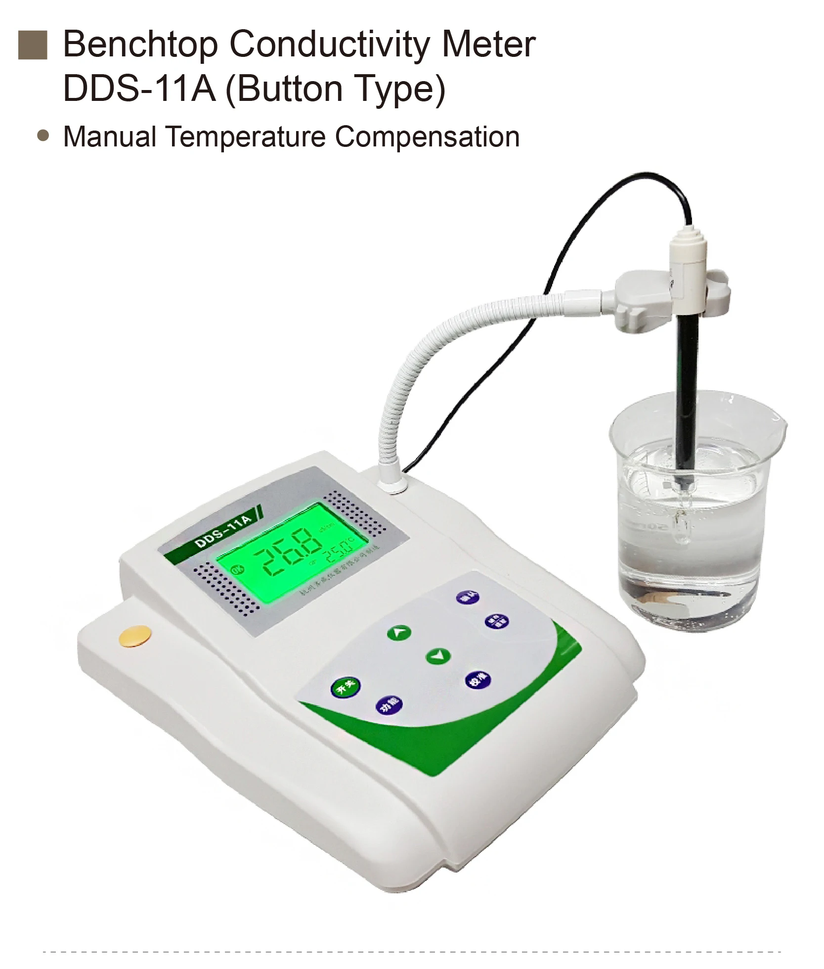 DDS-11A Bench Conductivity Meter Water Quality Analyzer DC9V 0~20mV High Precisi