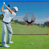 Golf Hitting Net 10x10ft Barrier Golf Net Heavy Duty Netting Training Aid Practice Ball Barrier For Golfers Backyard Driving 1