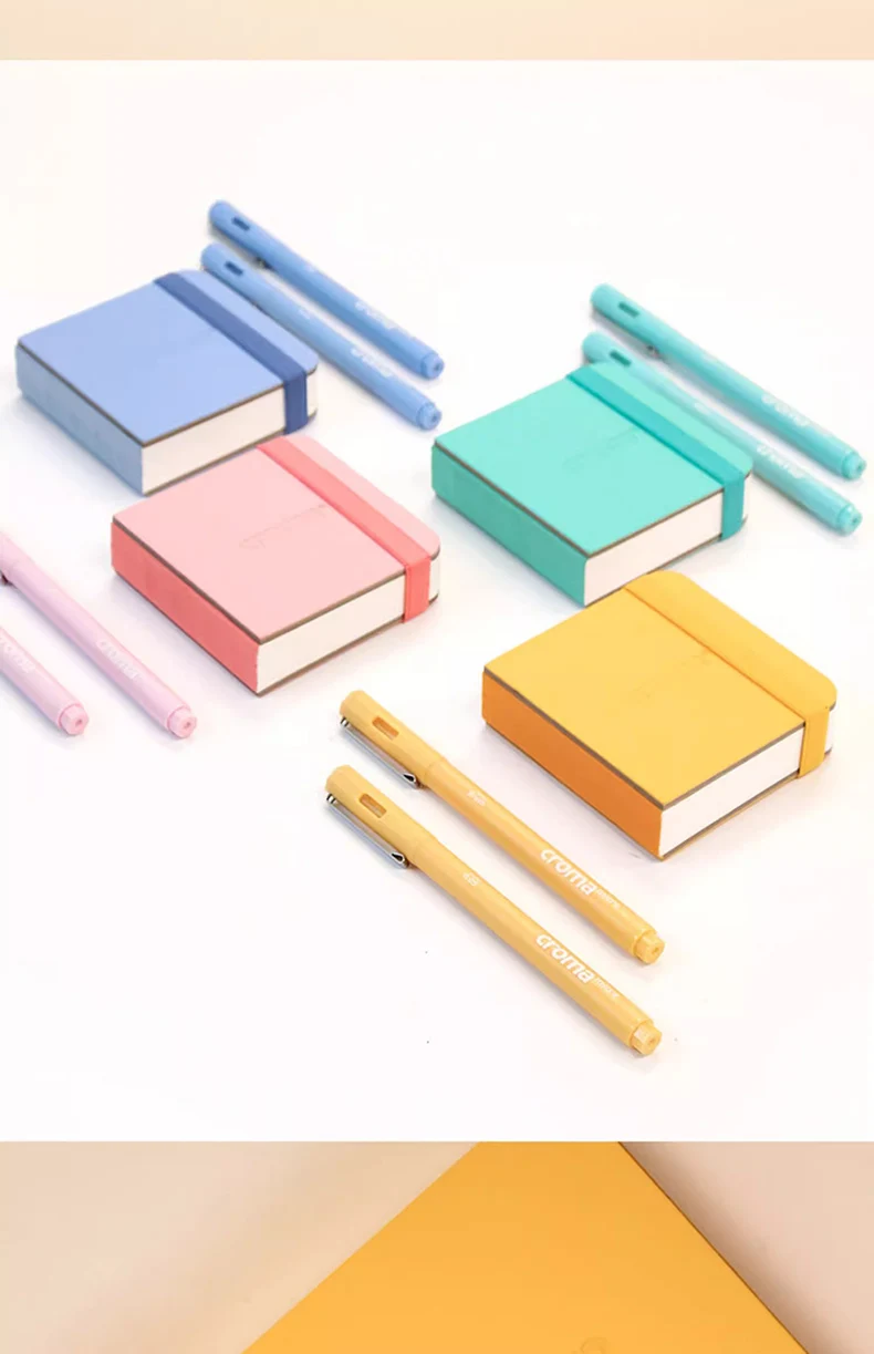 Croma tragbares Taschen-Aquarellbuch, 300 g, feines Aquarellpapier, quadratischer Stift, helles Skizzenbuch, Mini, tragbares Reise-Skizzenbuch mit Acryl-Markierungsstift, farbiges Bleistift – Detail 9