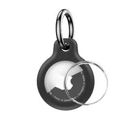 Waterproof Anti - Lost Keychain Case with Keyring for Luggage, Keys, and Backpacks (Black - Waterproof)