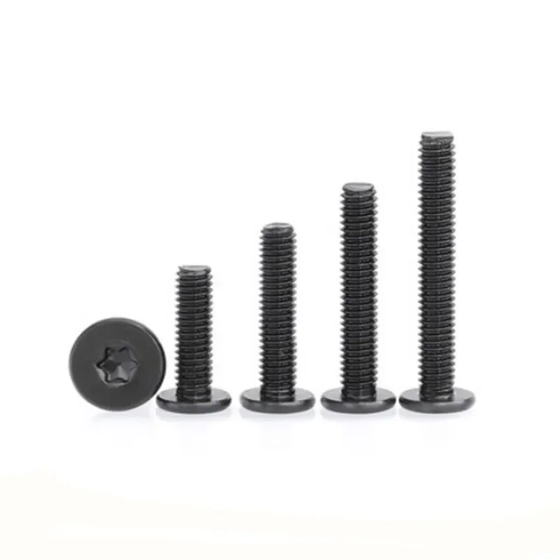Description Picture 6 of item5/10/50pc CM Torx thin screw M2 M2.5 M3 M4 M5 M6 M8 A2-70 Stainless Steel black colour Six-Lobe Ultra Thin Flat Wafer Head Screw