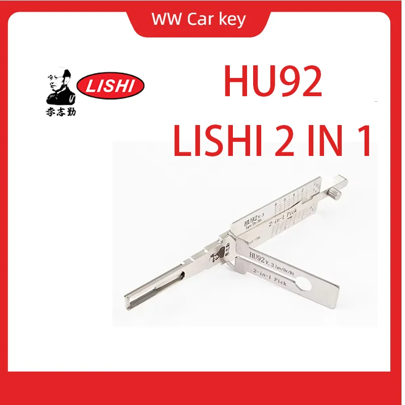 ชุดอุปกรณ์เปิดล็อครถยนต์ BMW สำหรับช่างกุญแจ ผลิตในจีน ของแท้ LISHI HU92 V.3 IGN DR BT HU 92 2 in 1 1