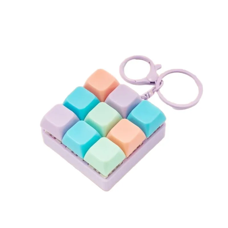 1-9 Key Keyboard Buttons, Keychain Toys, Funny Stress Relieving, Relaxing Fingers, Creative and Interesting Pendant Items