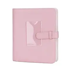 Instant Camera Photo Album with Large Capacity for 3 - Inch Photos and Movie Tickets (Pink)