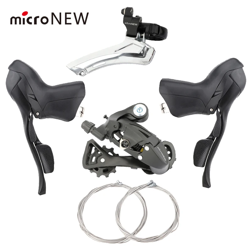 

MicroNEW Road Bike Dual Lever 2x10 Speed 3x10 Shifter 7 8 9 10 Speed Shifter Bike Shifter Kit