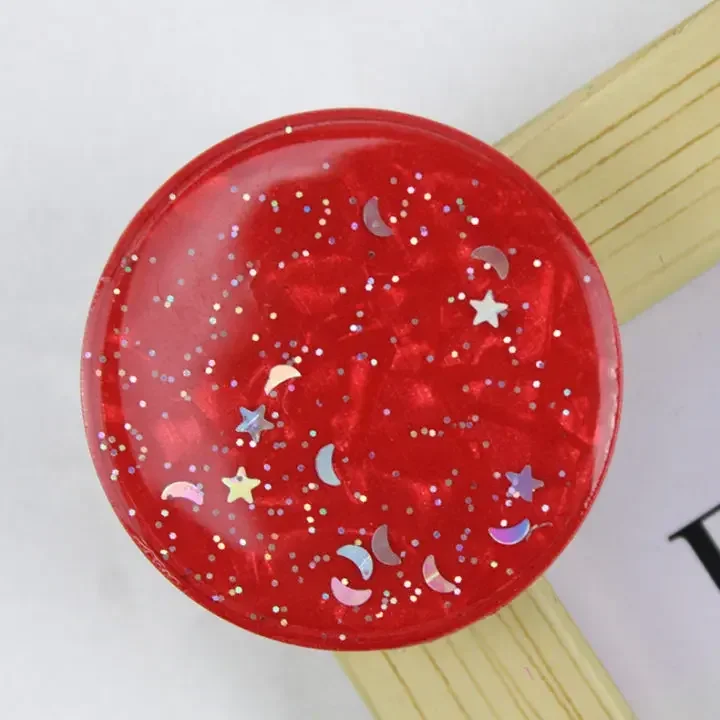 Pop Grip 3D Finger Phone Holder Grips Tok Sockets Starry Sky Glitter Drop Glue Мобільний телефон і планшет Універсальний ледачий тримач