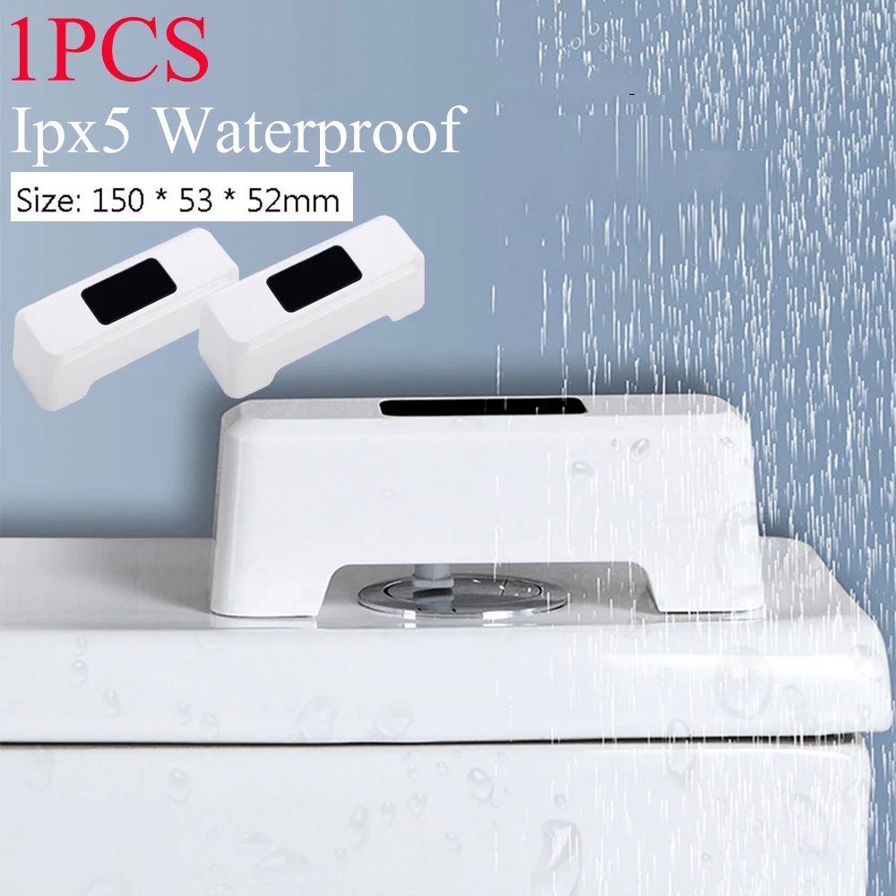 Touchless Toilet Flush IR Sensing Toilet Flush Sensor Aid Motion Sensor Automatic Button On-Touch Switch toilet automatic flusher