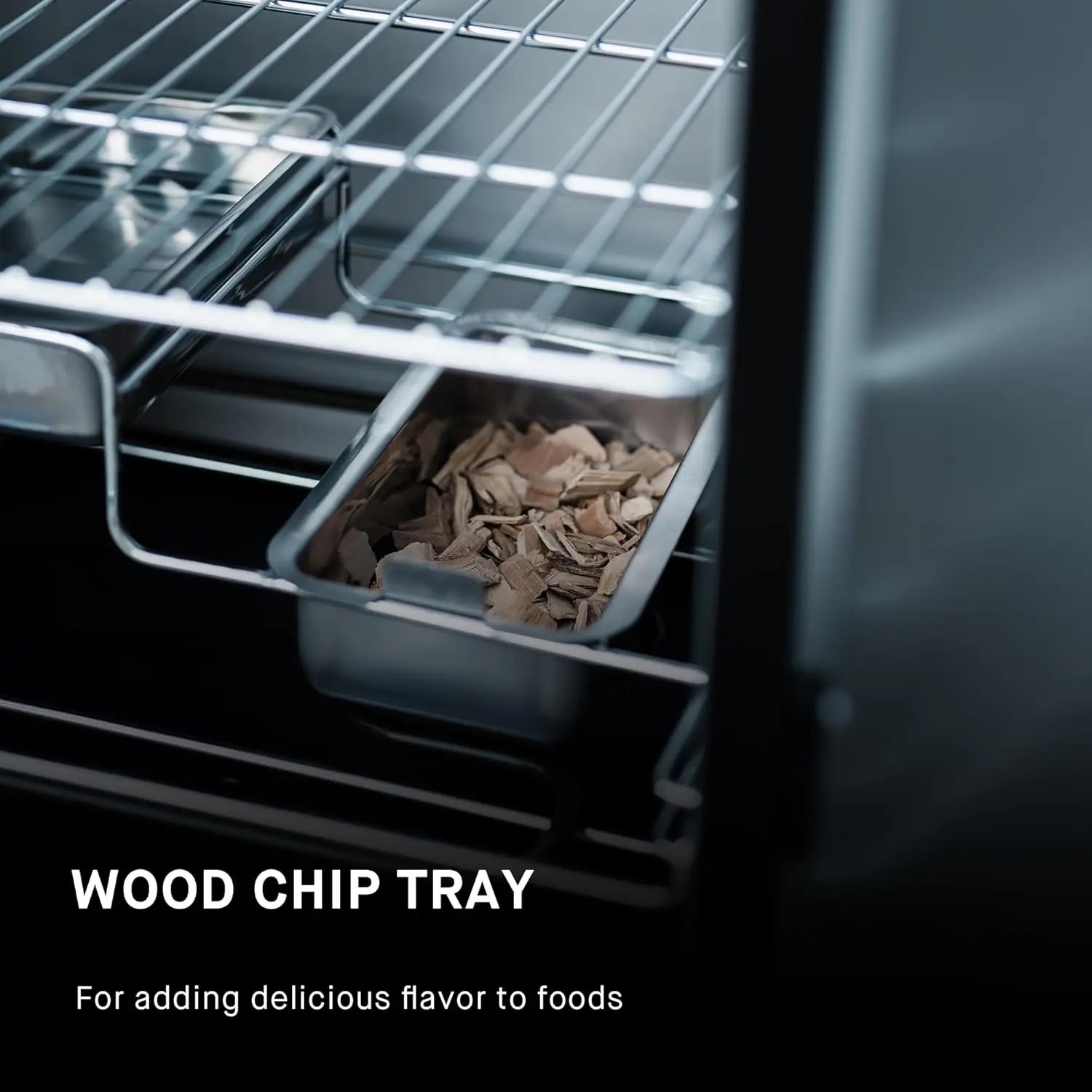 30-inch    Smoker with Analog Temperature Control, Chrome Smoking Racks and 535 Cooking Square I 4