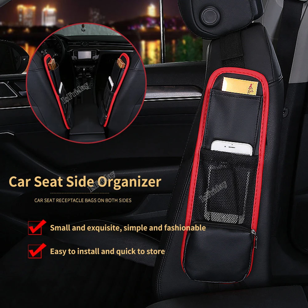 

Car Seat Side Organizer Bag Auto Interior Mesh Storage Holder For Cup Drink Phone Car Stowing Tidying Pocket