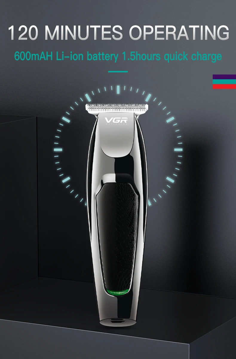 VGR Trimmer Elektrisk Frisör Sladdlös Hårklippning Hine Mini Haircut Kantklippare Cutter Clipper för män V-030_voghion.com