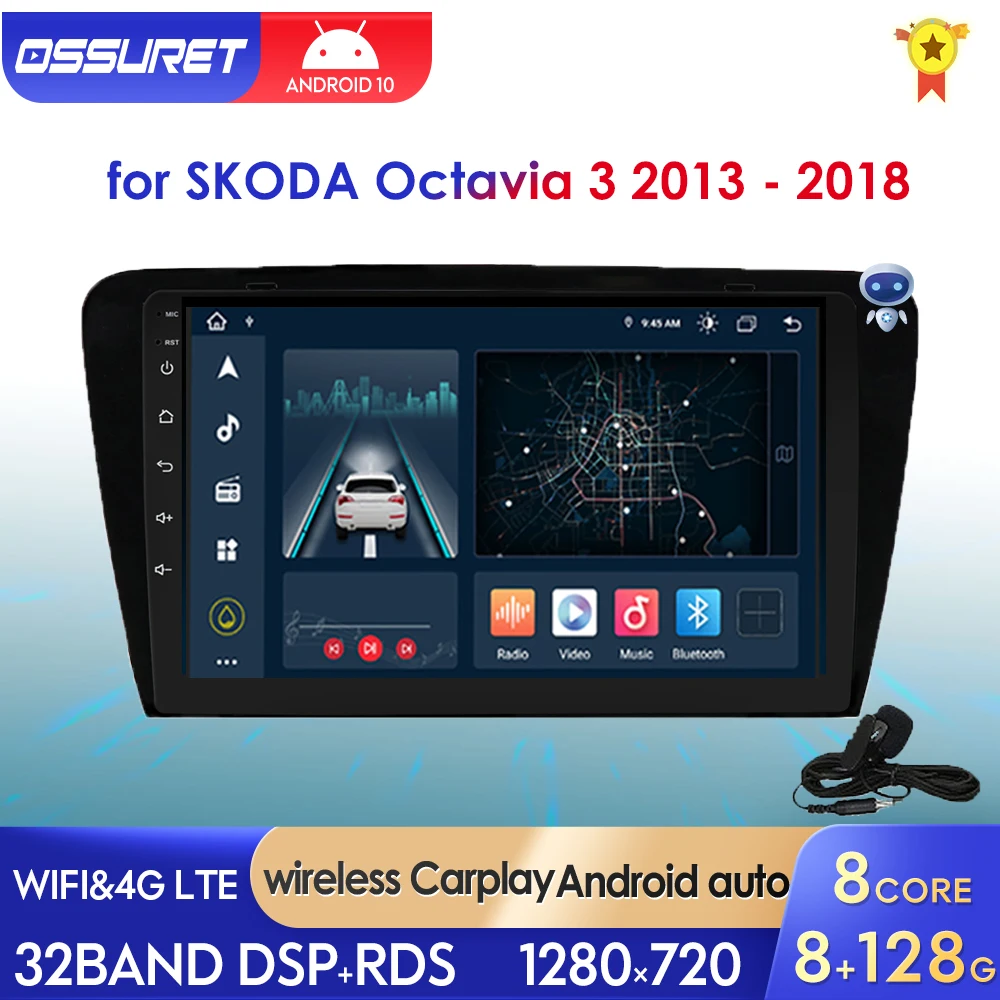 2 Din Car Radio Multimedia Video Player For Skoda Octavia 3 A7 2013