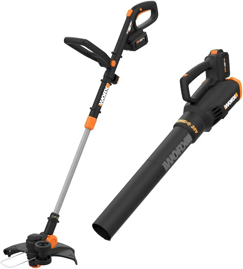 

WORX 20V GT Revolution 12" 4.0Ah Cordless String Trimmer & Turbine Leaf Blower Power Share Combo Kit - WG930.3