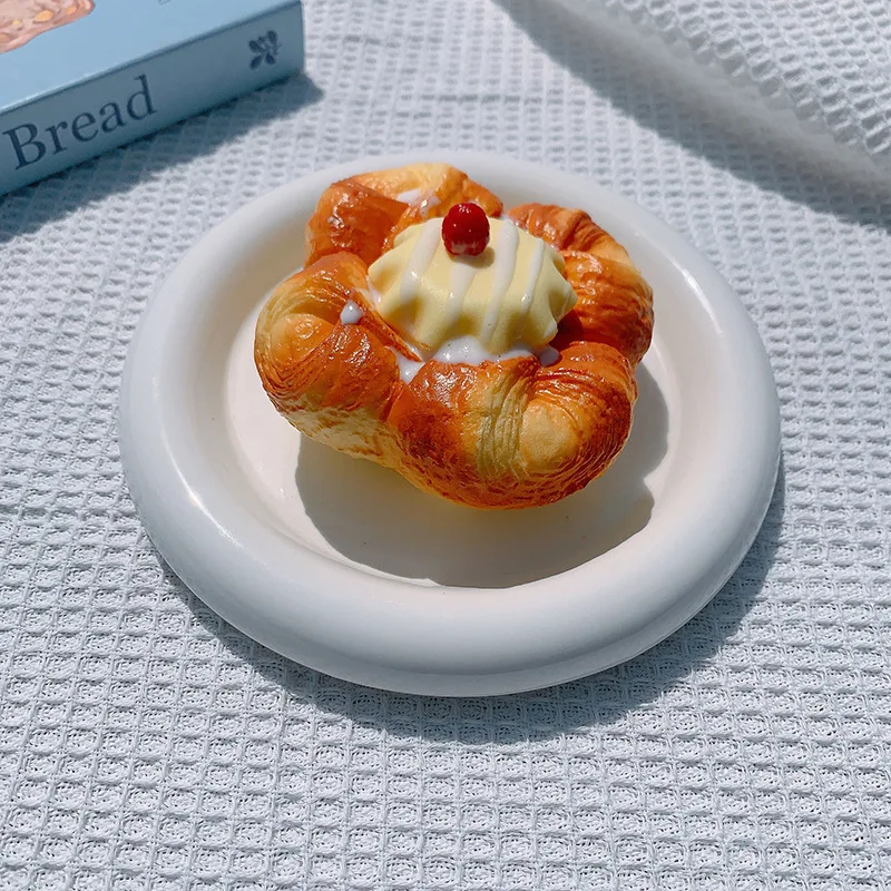 Stress Relief Toy Slow Rising Squishy Cake Bread Croissant Toast Fried Egg Simulation Food Desk Toys for Kids Adults Hand Relax