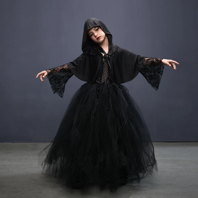 Halloween edition: dramatic black cloak and witch dress :: Armstreet