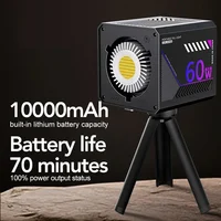 RGB Video Light Portable LED Photography Studio Light with 10000mAh Rechargeable for Vlog Streaming LIVE Photo Fill Lamp - Image 5