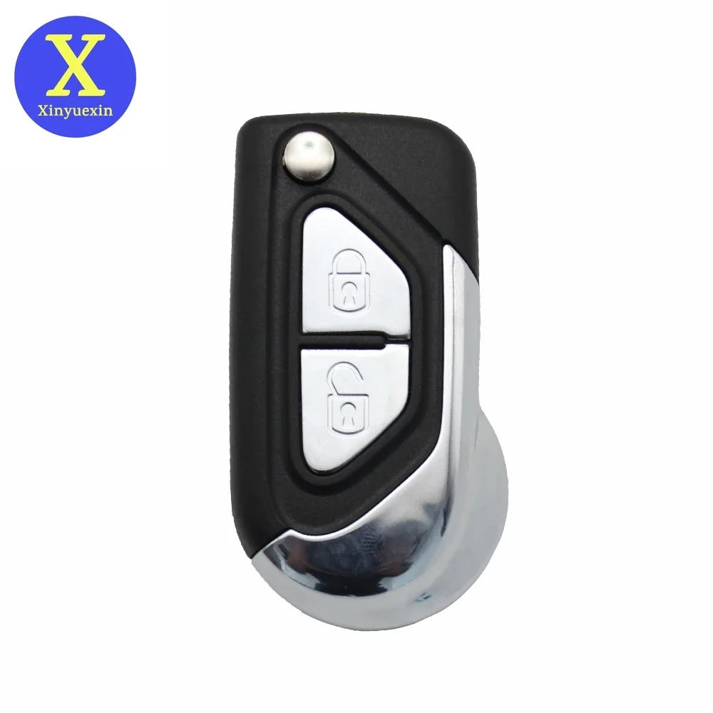 LadyCent Custodia Portachiavi Auto In ABS Per Chrysler Town & Country, 6 Pulsanti (5+1 Panico), Guscio Sostitutivo Senza Chip