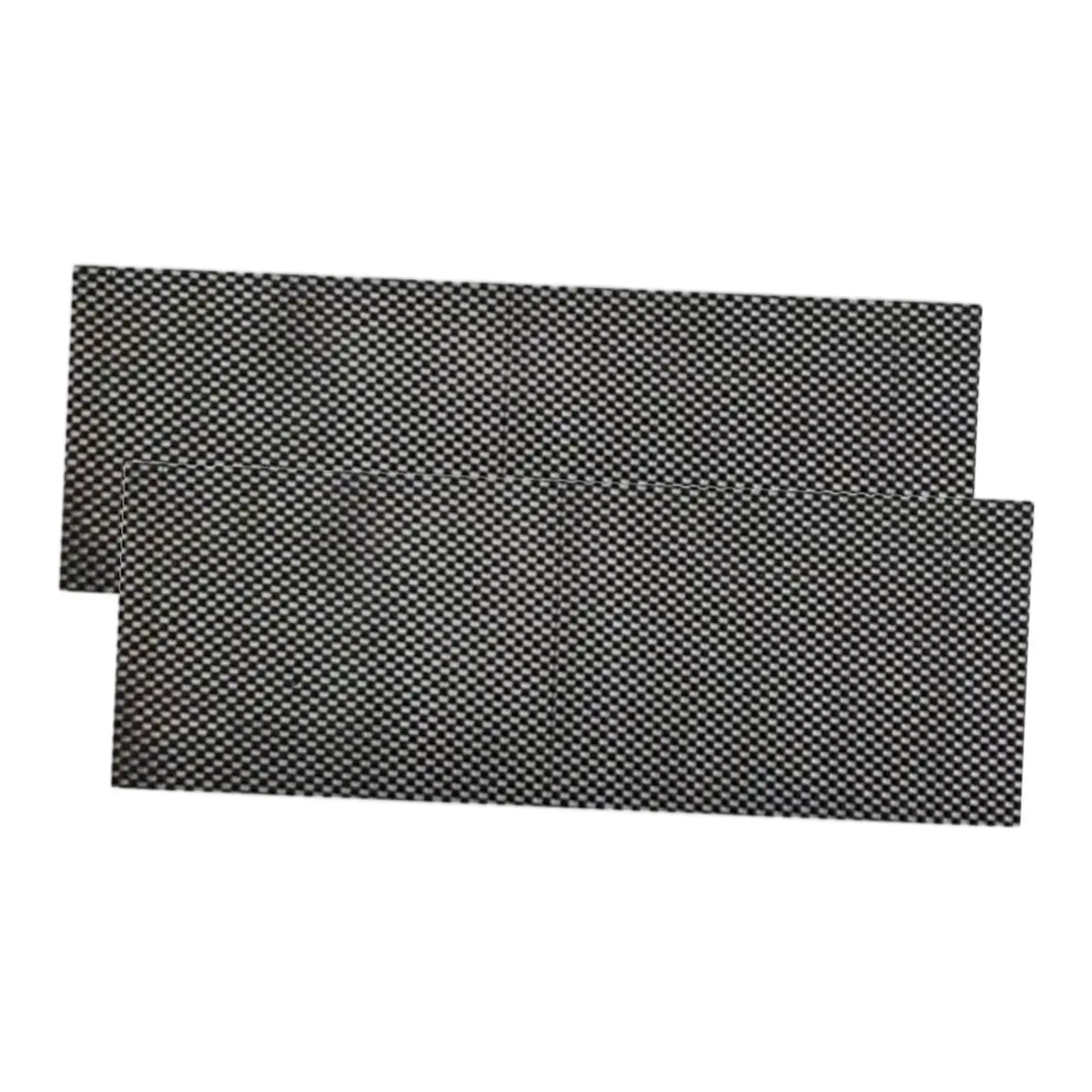 2 Pieces Pilates Nonslip Mat 25cmx60cm Multifunctional Gripper Mat Anti Skid for