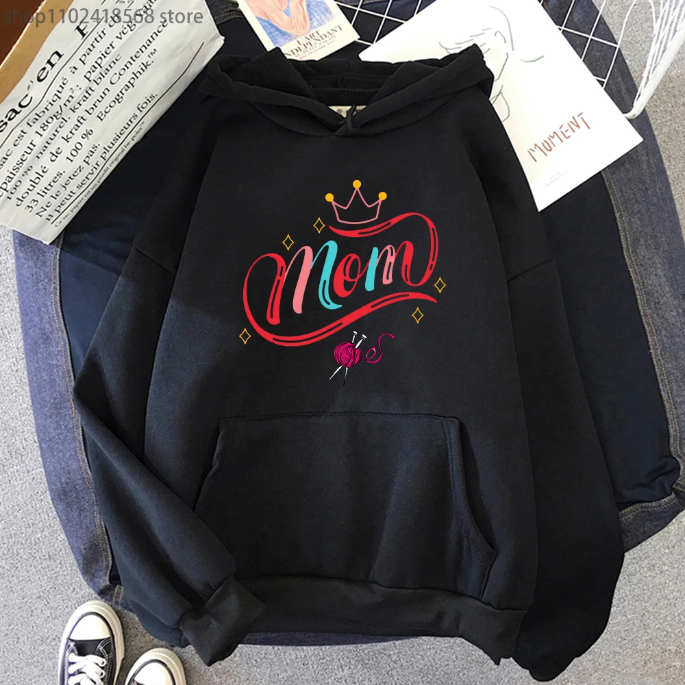 

Best Knitting Mom Ever Hoodies for Women Funny Design Sweatshirt Tracksuit Men Harajuk Men Clothing Y2k Sudaderas Streetwear