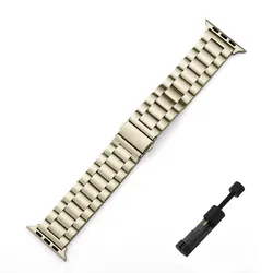 Premium Stainless Steel Watch Band - Elegant Metal Bracelet Replacement Strap - S10 42mm (Starlight)