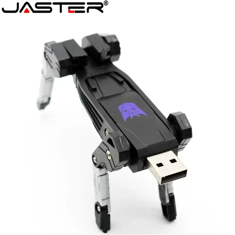Estilo u Disco de Brinquedo de Plástico Jaster Personagem de Desenho Animado Transfomer Unidade Flash Usb Pendrive 4gb 8gb 16gb 32gb Transformação Robô - Imagem 5