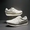 Original Men's Sneakers New Thick-soled Small White Shoes Casual Sports Flat Heel Round Toe Comfortable Trend Fashion Elastic 1