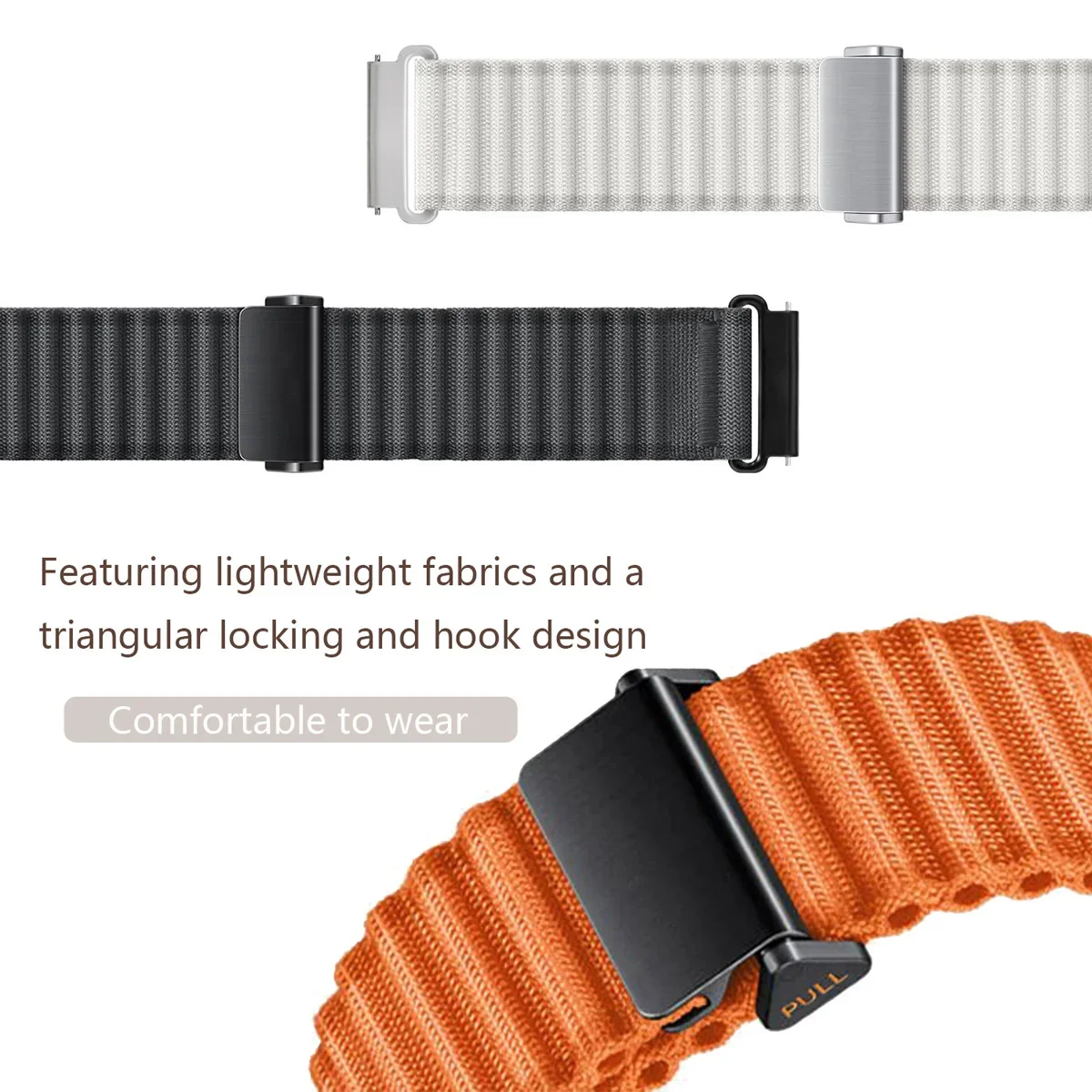 Nylon Sport Trail Wristband - 20mm/22mm Adjustable Strap