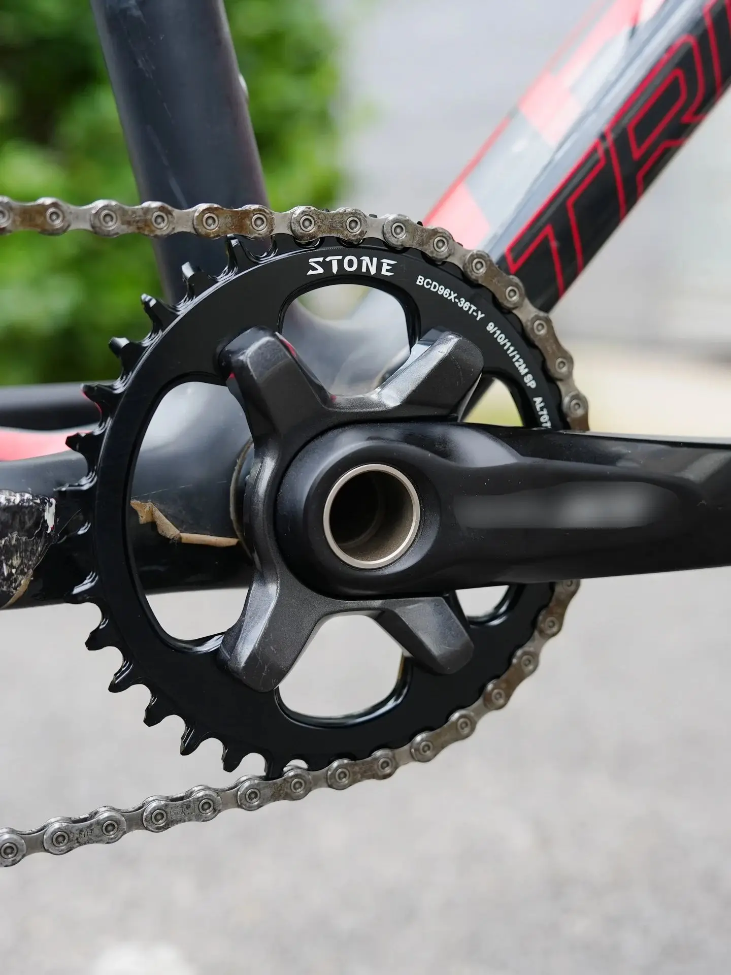Stein MTB Fahrrad Einzelkettenblatt BCD96 Kettenblatt für M6000 M7000 M800 M9000 M9020 X T R Kettenblatt – Detail 4