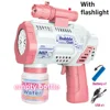 Girl‘s Automatic Bubble Gun Toys With Flashlight Light Electric Gatling Blowing Soap Bubble Machine Outdoor Toys For Kids Gifts 1