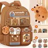 Capibara Student Schoolbag, Large-capacity Children Backpack.Girl Boy Kids Back To School Book Bags 1