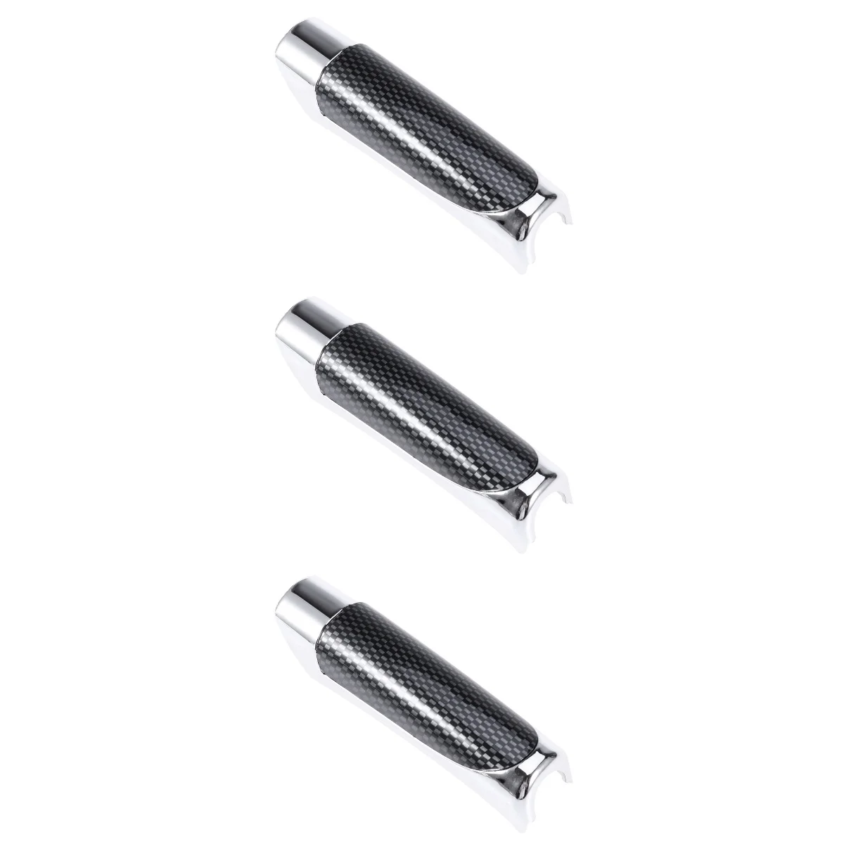 

3pcs Black ABS Car Handbrake Cover Carbon Fiber Pattern Handbrake Grips Decoration Hand Brake Covers Car Interior Accessories