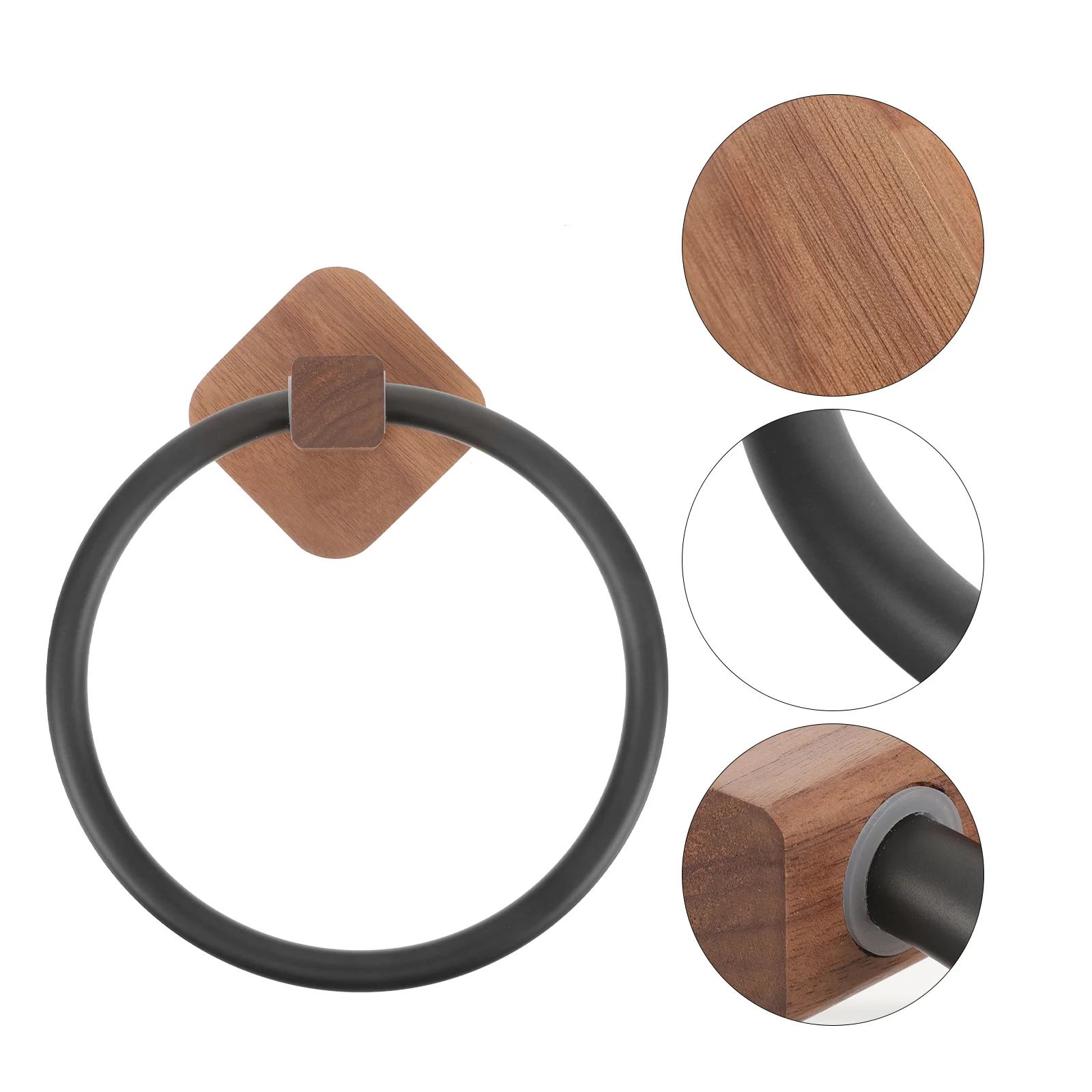 

Wood Towel Bar Hand Towel Ring Wooden Towel Holder Kitchen Dish Cloth Towel Organizer Bathroom Towel Rack