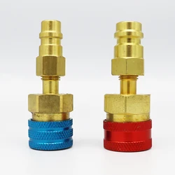 Premium Quick Coupler Adapter Kit for Refrigerant Systems - High and Low Side Hose Connection