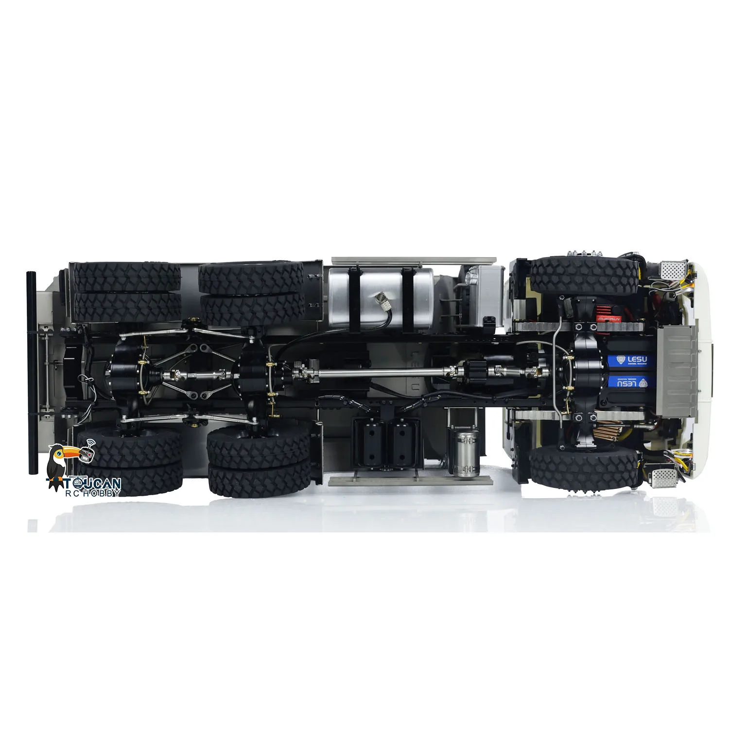 In Stock 6*6 LESU RC Hydraulic Dump Truck 1/14 Remote Control Dumper Car Tamiyaya Tipper Model Light Sound Set Toys TH02557 6