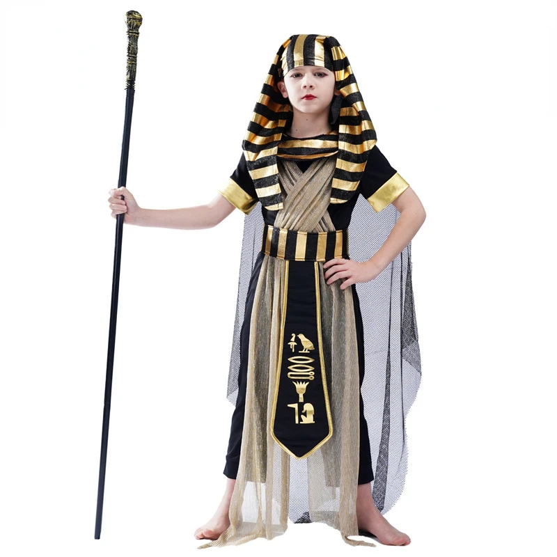 Aanhoudend logboek wandelen Carnaval Halloween Egyptische Farao Rollenspel Kostuum Dominant Farao  Kostuum Meisje Jongen Stage Performance Kids Kostuum| | - AliExpress