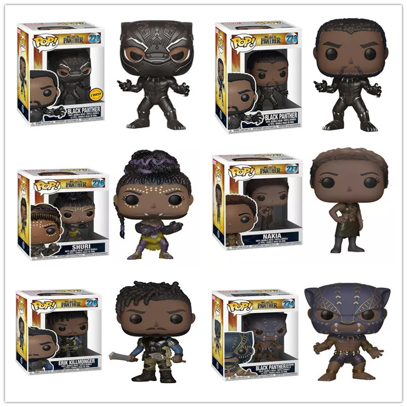 Funko Pop Marvel Black Panther #274 Venomized 370 #273 Erik Killmonger #278 Nakia 277 # Action Figure Toys Collection Bambole Regali
